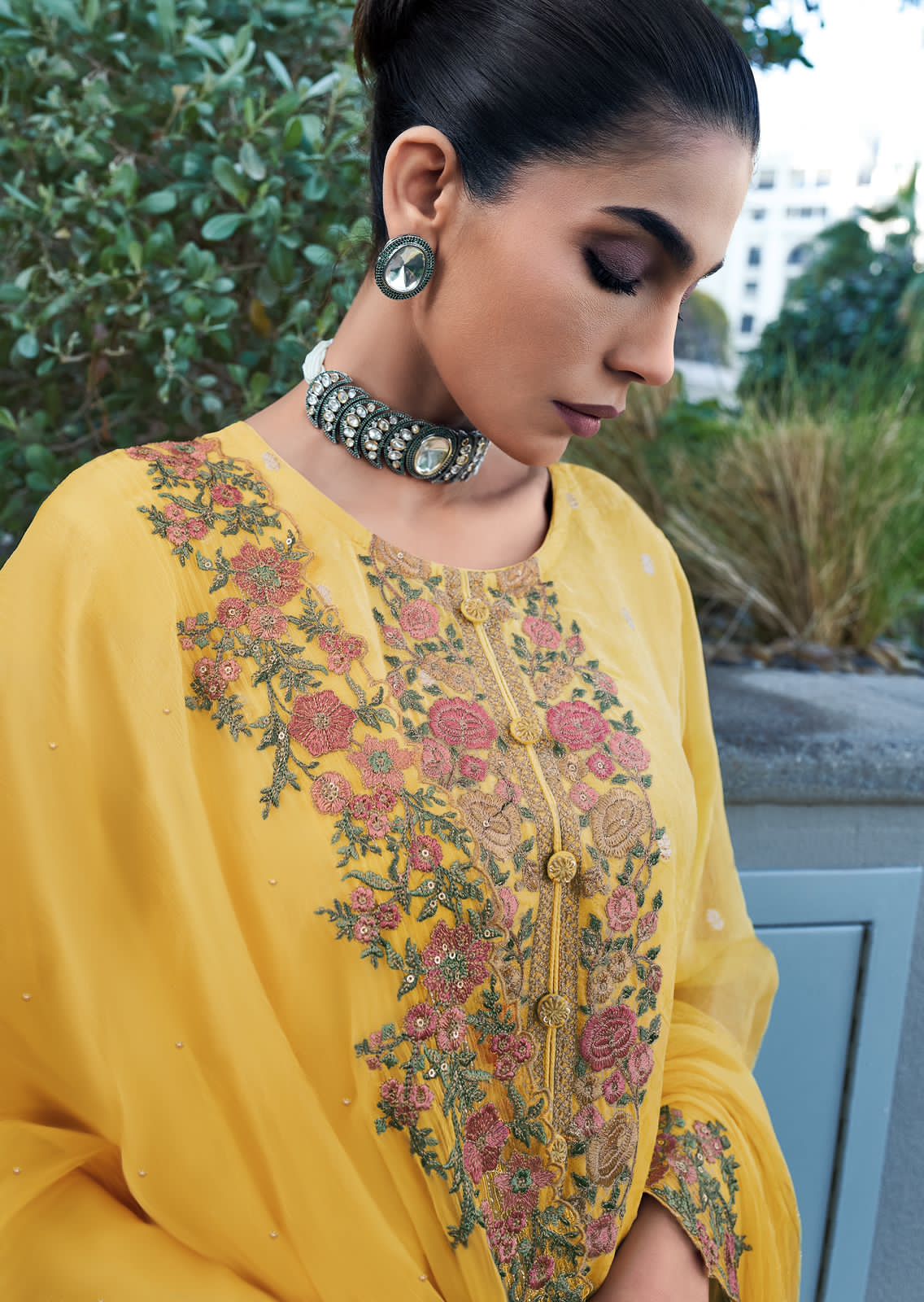 Varsha Tulip Wholesale Self Woven With Embroidery Designer Salwar Suits