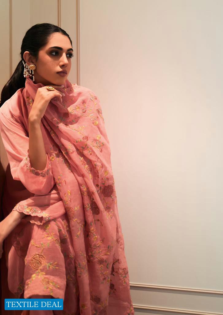 Varsha Morning Glory Wholesale VIscose Organza Embroidered Salwar Suits