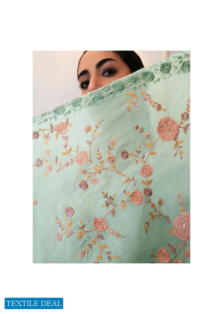 Varsha Morning Glory Wholesale VIscose Organza Embroidered Salwar Suits