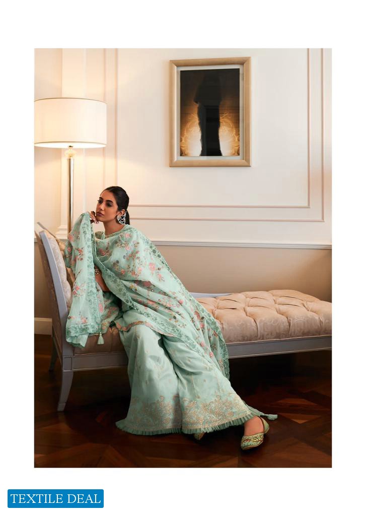 Varsha Morning Glory Wholesale VIscose Organza Embroidered Salwar Suits