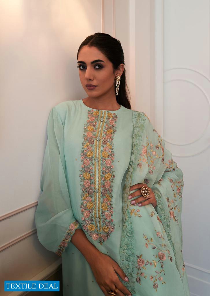 Varsha Morning Glory Wholesale VIscose Organza Embroidered Salwar Suits