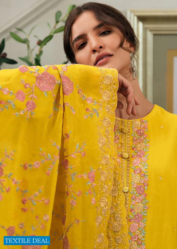 Varsha Morning Glory Wholesale VIscose Organza Embroidered Salwar Suits