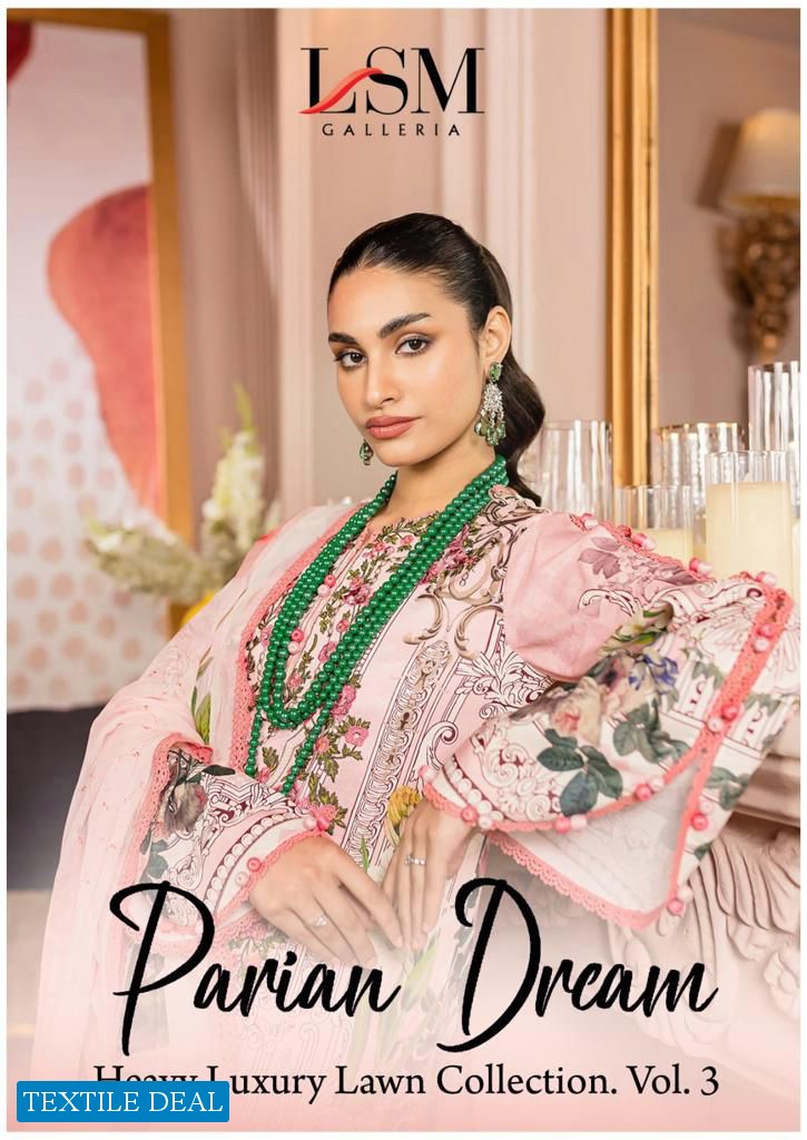 LSM PARIAN DREAM HEAVY LUXURY LAWN COLLECTION VOL 3 WHOLESALE DRESS