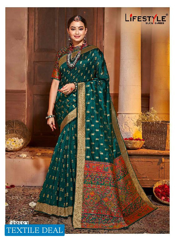 Lifestyle Kashmiri Organza Wholesale Ethnic Sarees