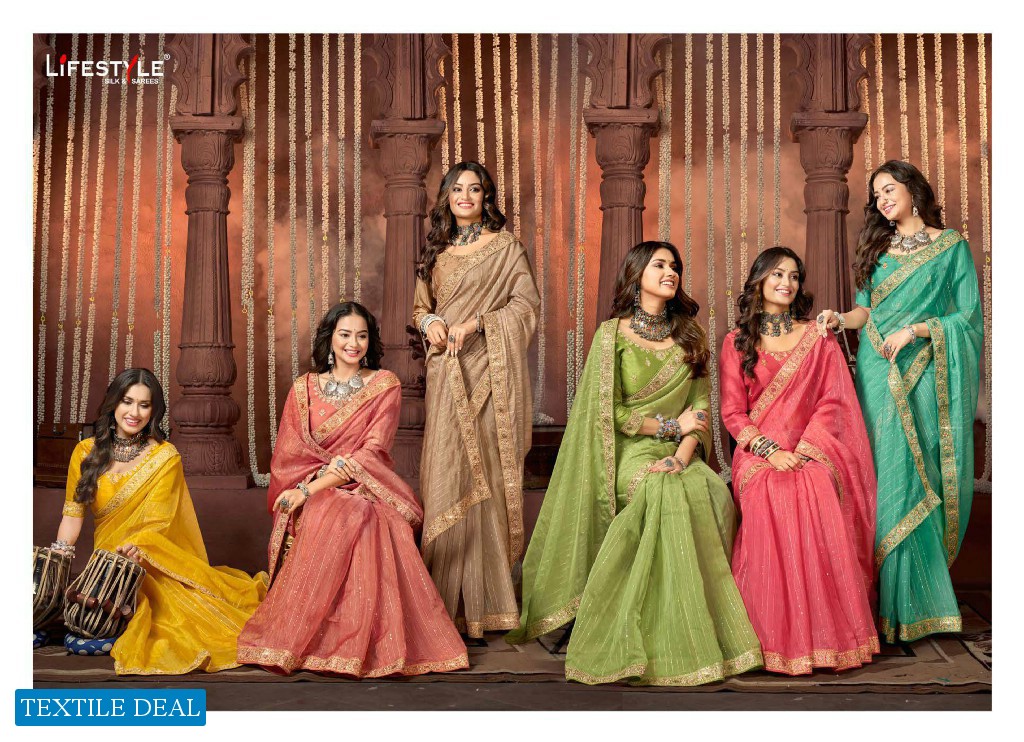 Lifestyle 5122 Wholesale Ethnic Sarees