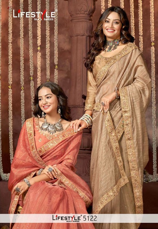 Lifestyle 5122 Wholesale Ethnic Sarees