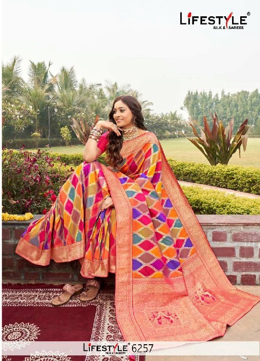 Lifestyle 6257 Wholesale Ethnic Sarees