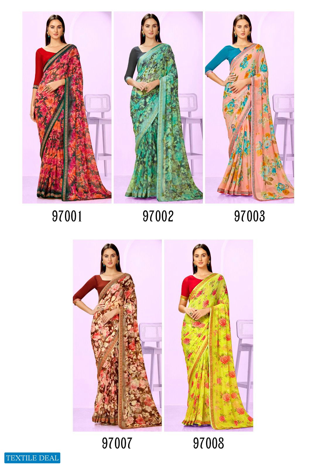 Kashvi Zubaida Wholesale Georgette Fabrics Ethnic Sarees