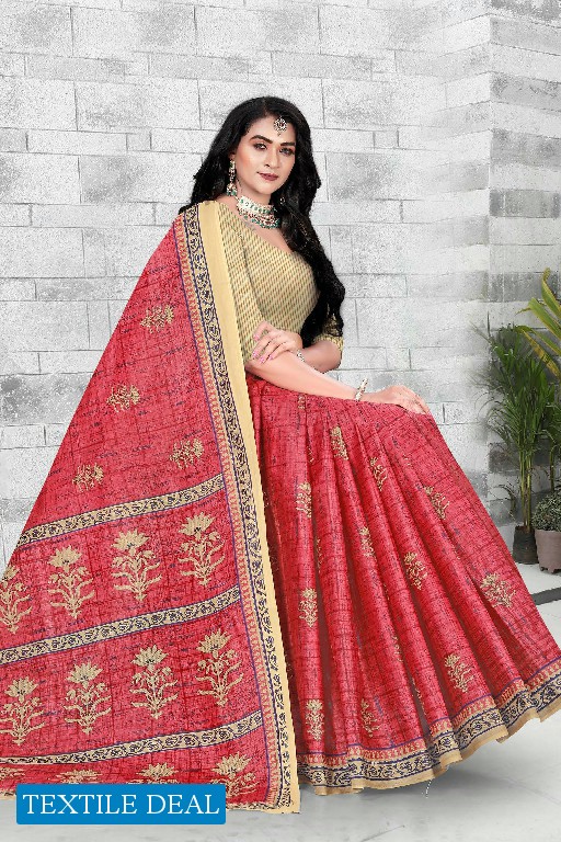 SC Sona Chandi Wholesale Pure Cotton Printed Sarees