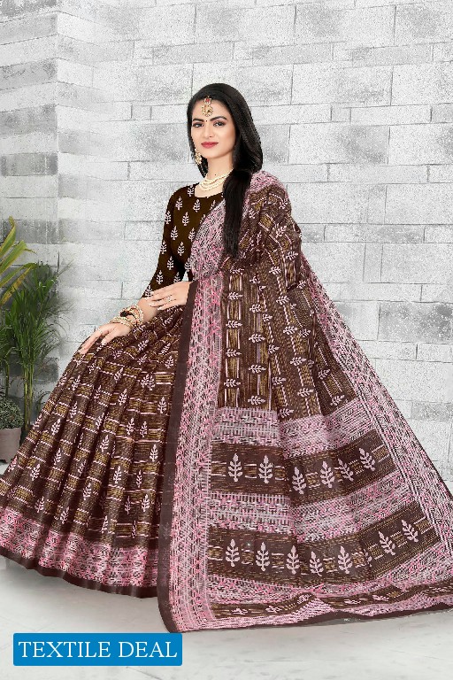 SC Sona Chandi Wholesale Pure Cotton Printed Sarees