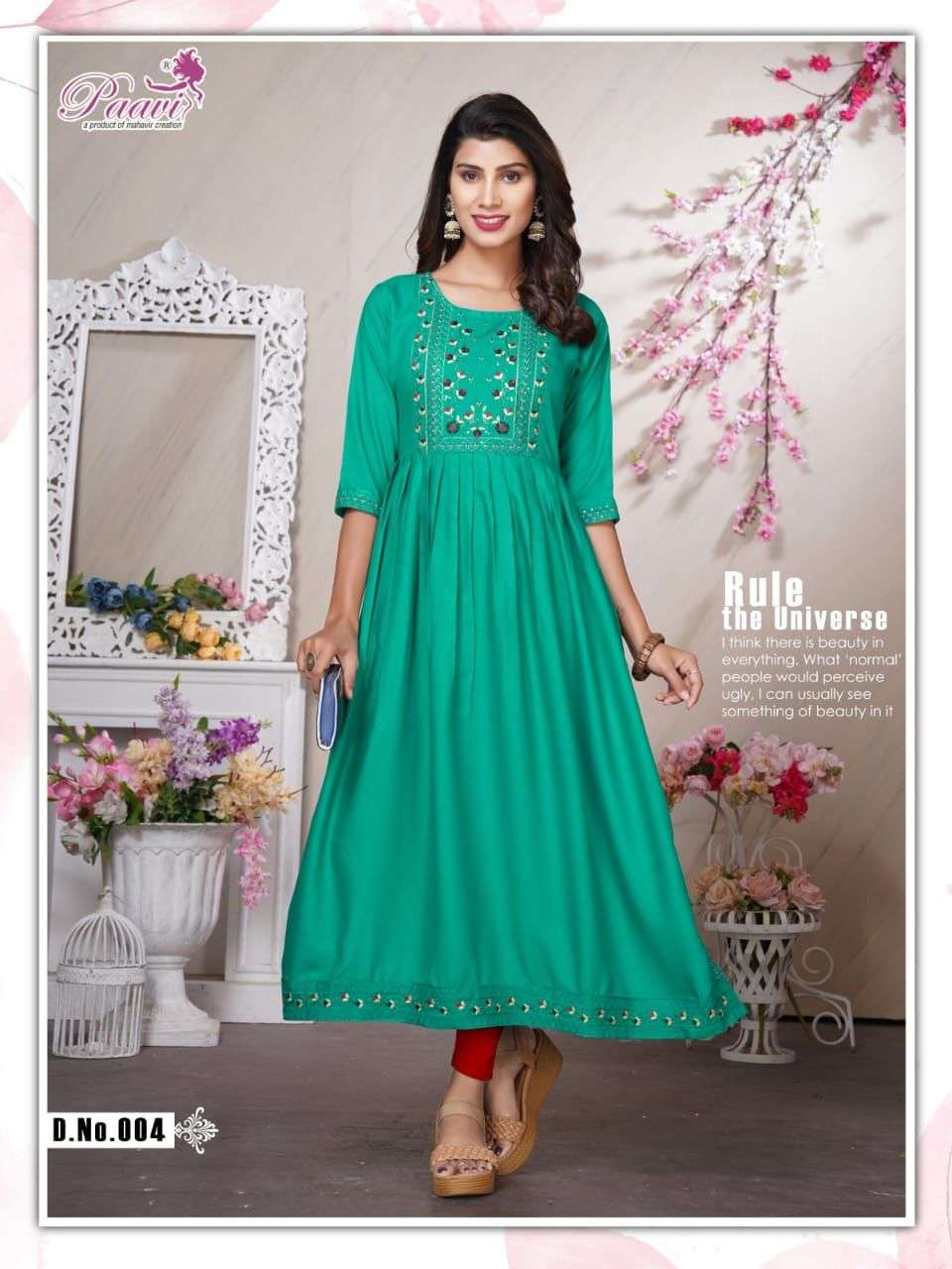 PAAVIS SPRAKLE RAYON KURTI CATALOG WHOLESALER BEST RATE