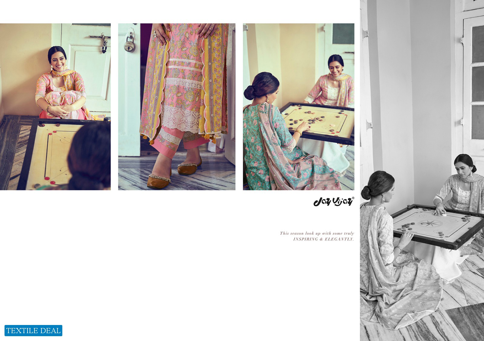 Jay Vijay Dilreet Vol-2 Wholesale Pure Cotton With Embroidery And Lace Work Salwar Suits