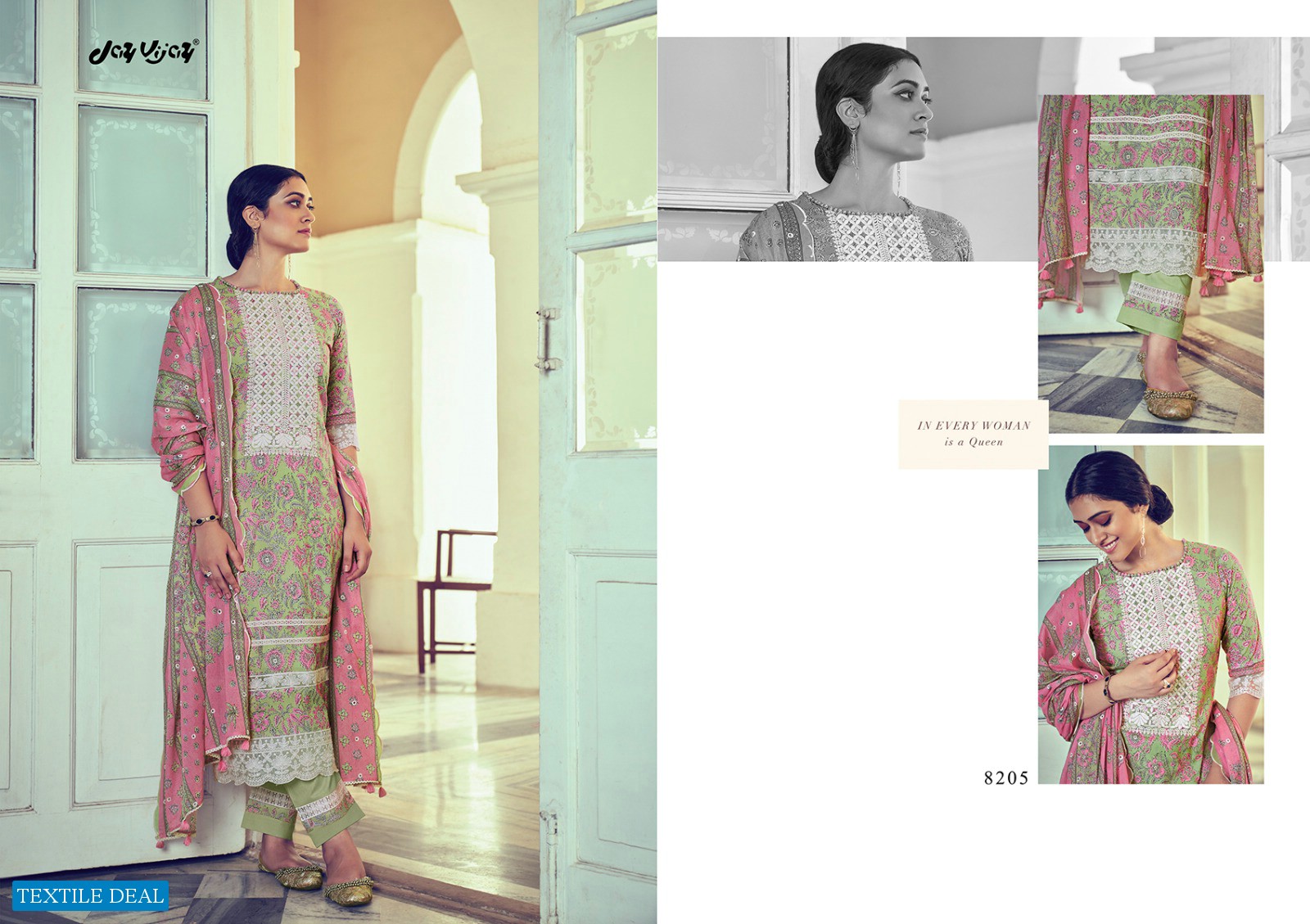 Jay Vijay Dilreet Vol-2 Wholesale Pure Cotton With Embroidery And Lace Work Salwar Suits