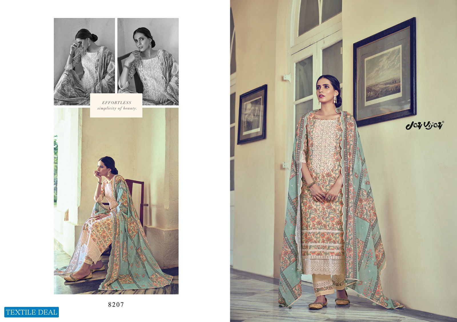 Jay Vijay Dilreet Vol-2 Wholesale Pure Cotton With Embroidery And Lace Work Salwar Suits