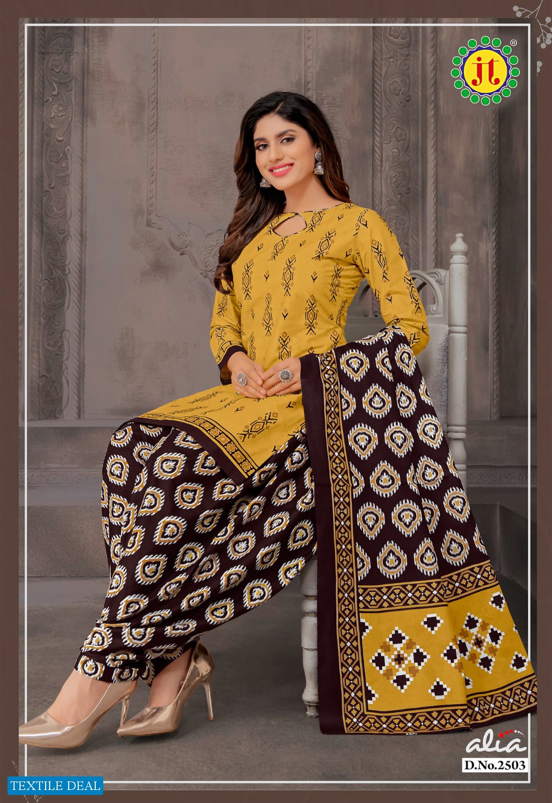 JT Alia Vol-25 Wholesale Pure Cotton Printed Dress Material