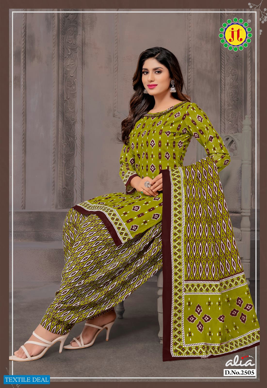JT Alia Vol-25 Wholesale Pure Cotton Printed Dress Material