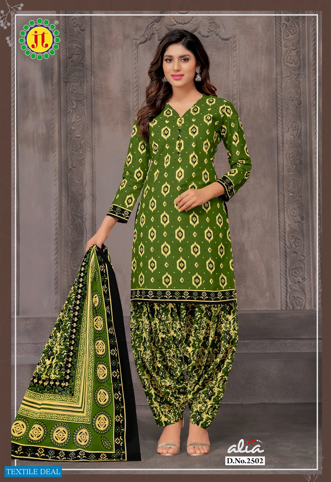 JT Alia Vol-25 Wholesale Pure Cotton Printed Dress Material