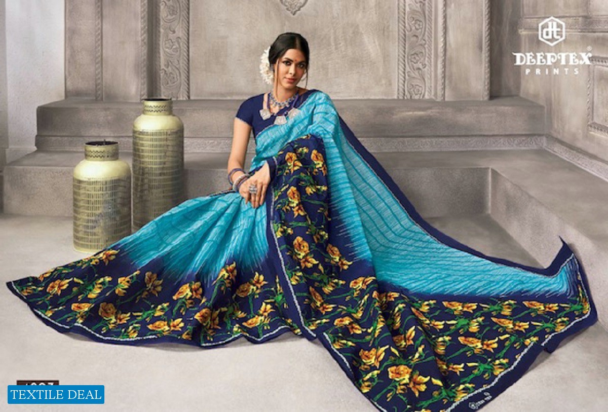 Deeptex Mother India Vol-48 Wholesale Pure Cotton Printed Sarees