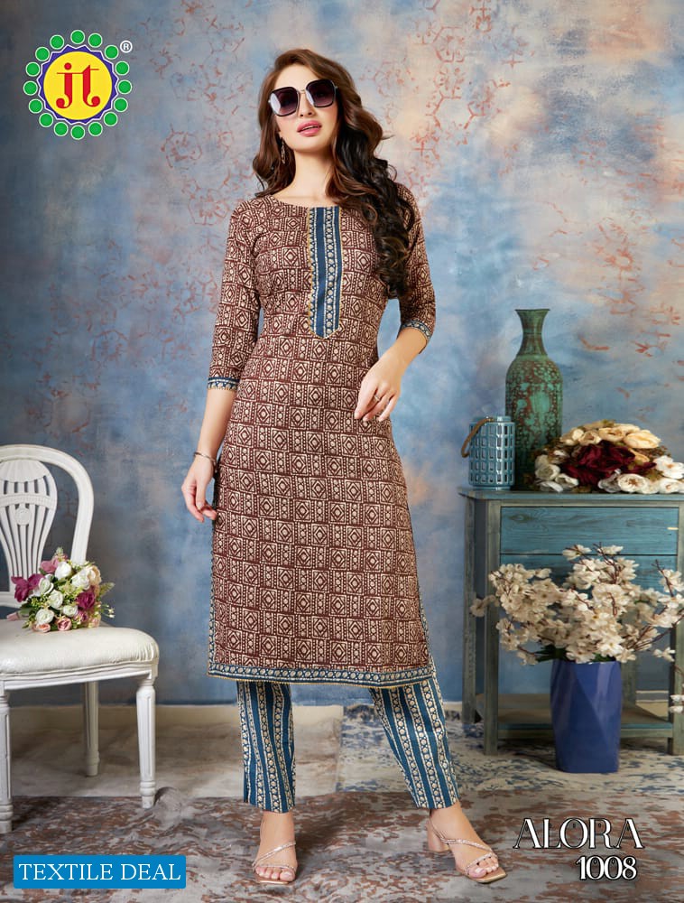 JT Alora Wholesale Readymade Kurti With Pants