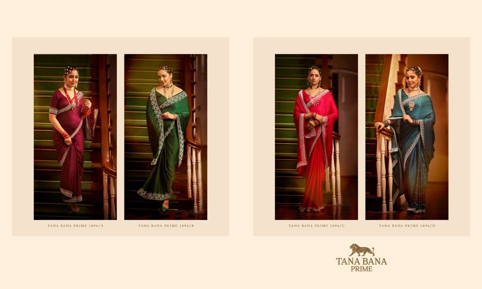 TANA BANA PRIME 1896 DESIGNS TRADITIONAL OUTSTANDING SAREES COLLECTION