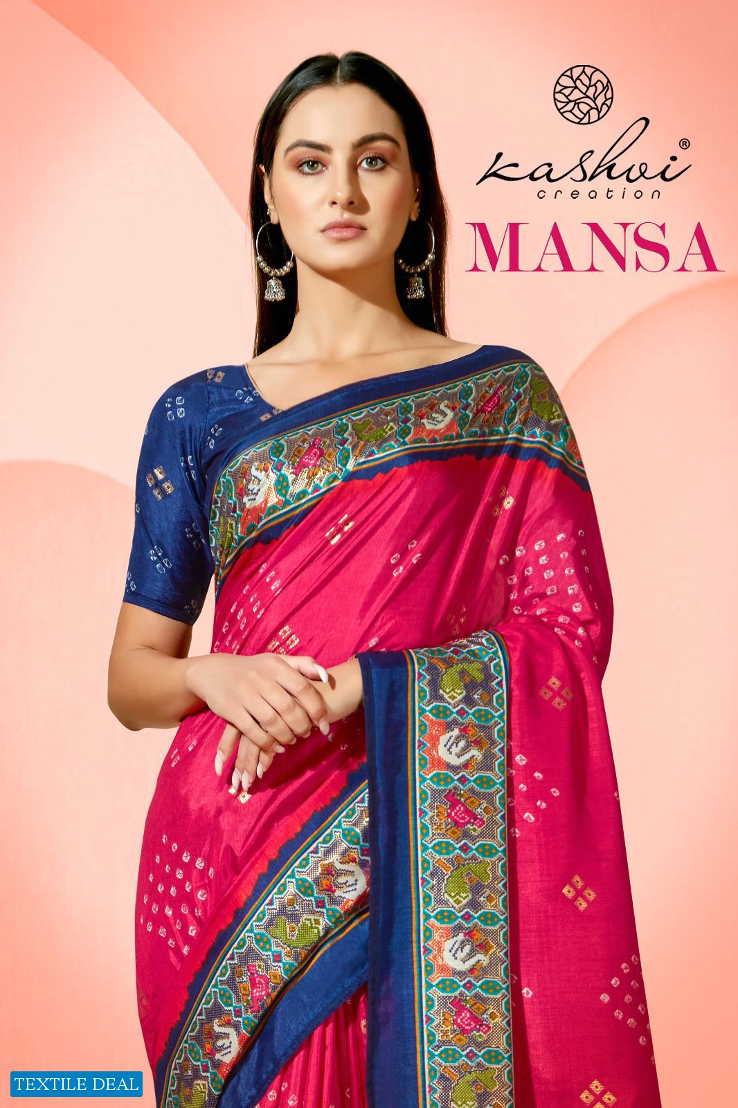 KASHVI CREATION PRESENT MANSA DESIGNER AMAZING SAREES WHOLESALE RATE