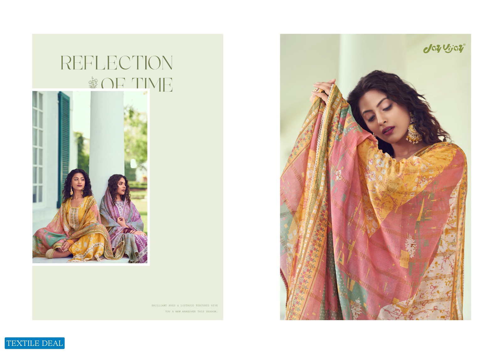 JAY VIJAY NEW & NOW VOL 10 DESIGNER BATIK WORK PAKISTANI LADIES SUIT WHOLESALER