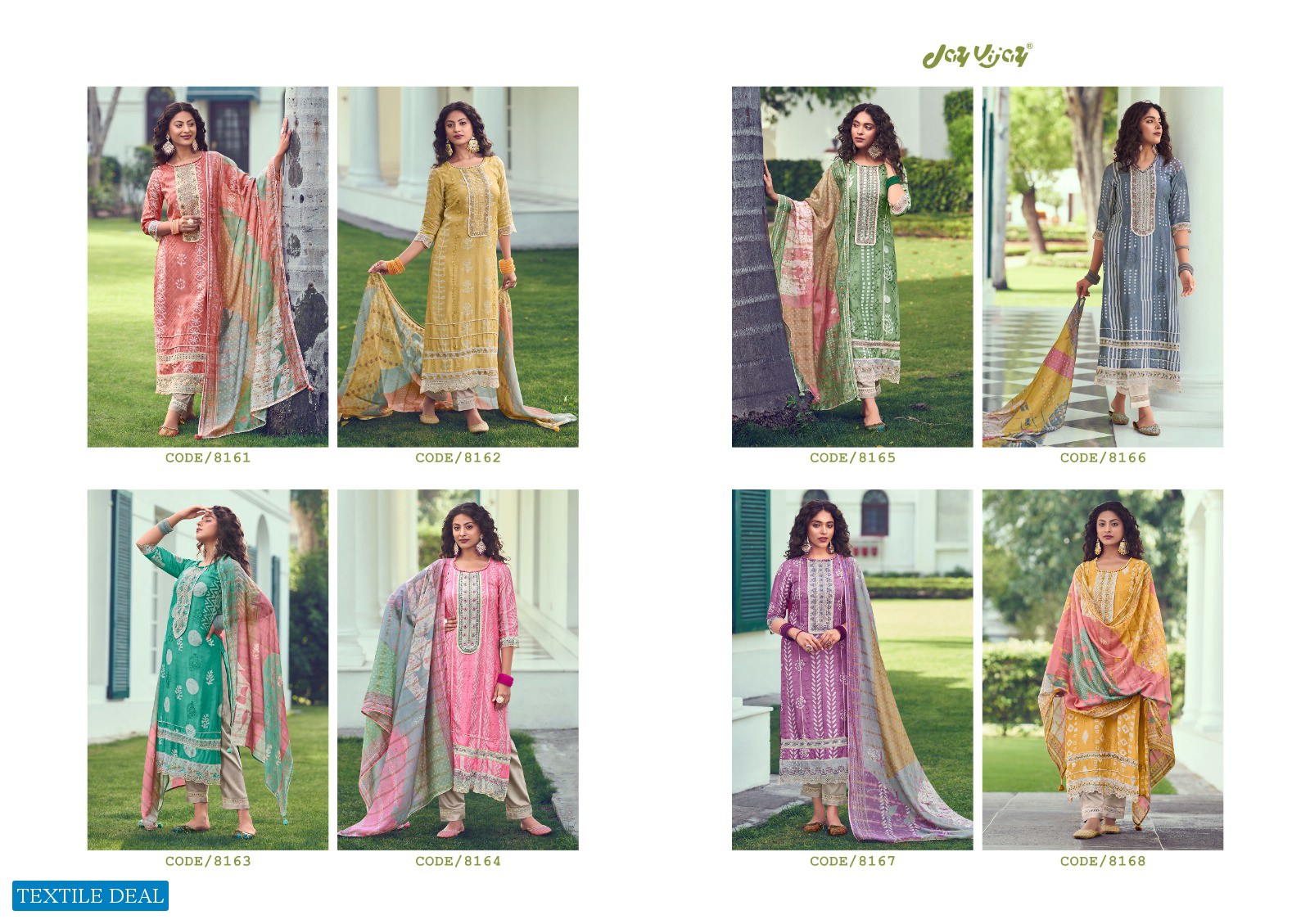 JAY VIJAY NEW & NOW VOL 10 DESIGNER BATIK WORK PAKISTANI LADIES SUIT WHOLESALER
