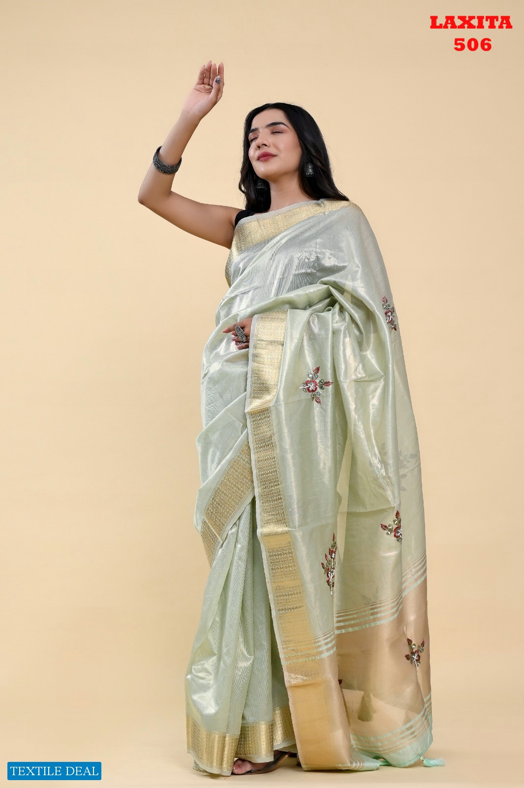 Fashion Lab Laxita Wholesale Woven Cotton Jacquard Sarees