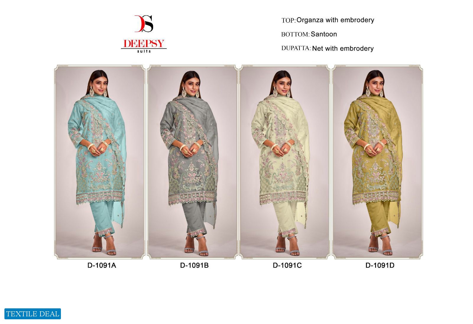 Deepsy D-1091 Wholesale Pakistani Concept Pakistani Suits