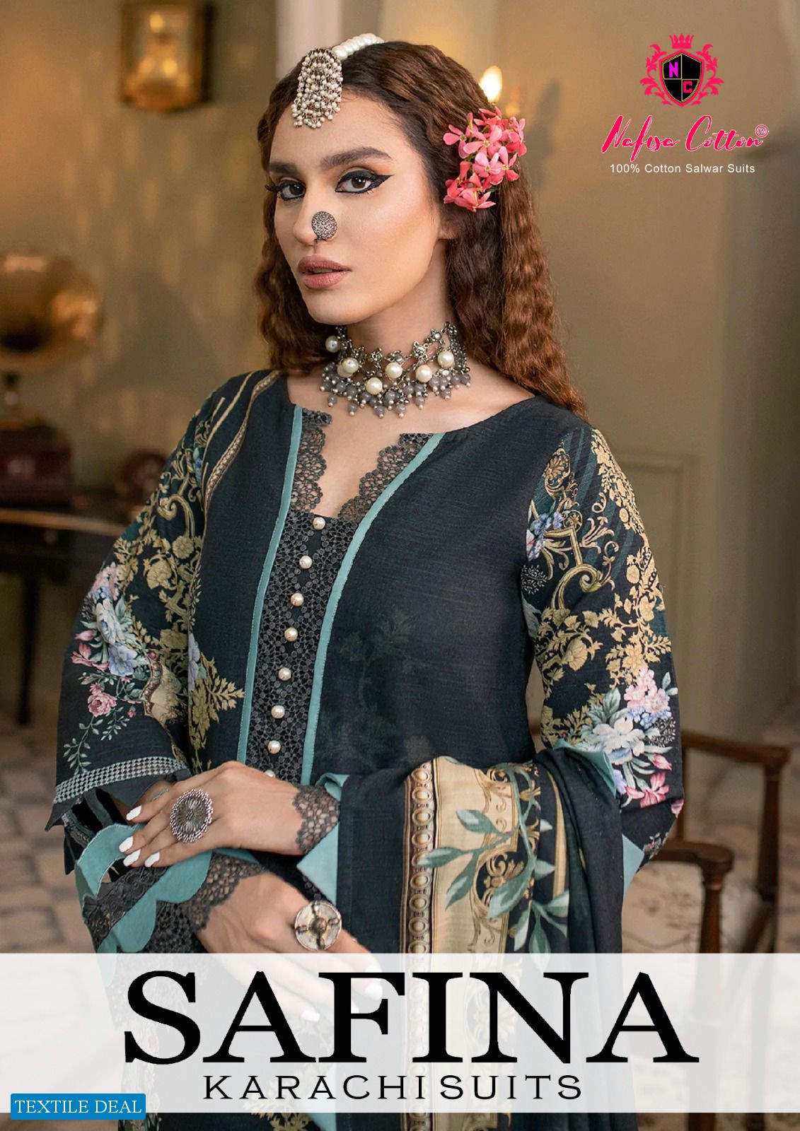 Nafisa Safina Karachi Suits Wholesale Cotton Dress Material