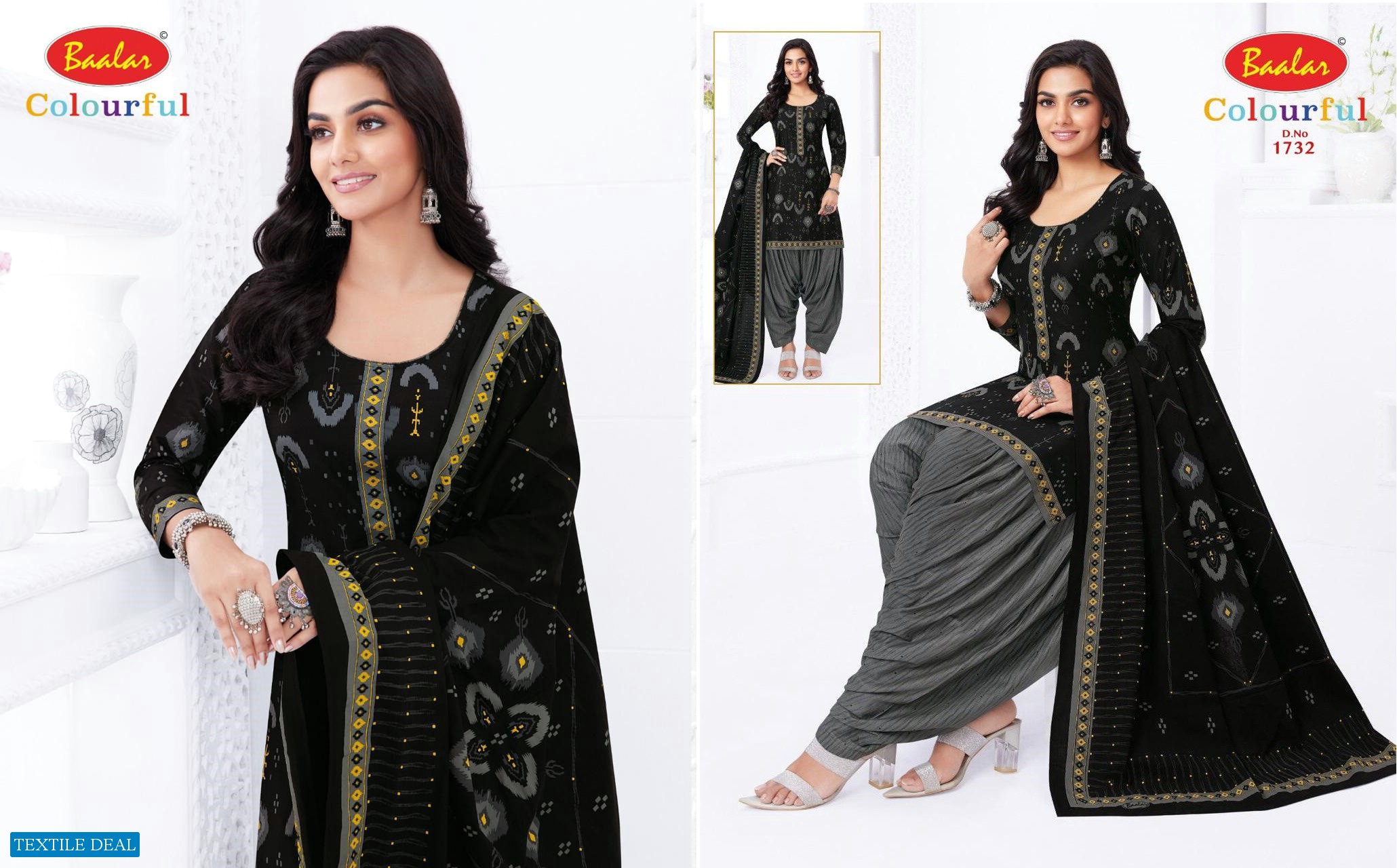 Baalar Colourful Vol-17 Wholesale Pure Cotton Printed Dress Material