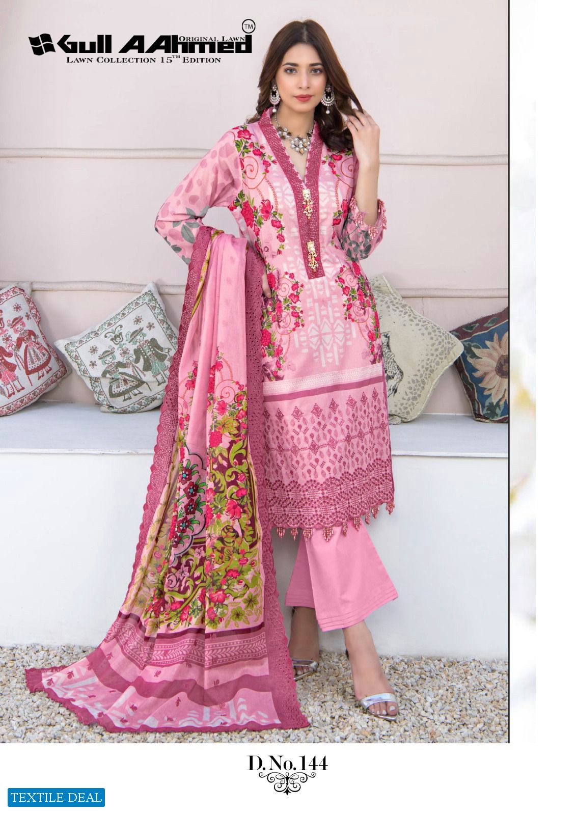 Gull Aahmed Lawn Collection Vol-15 Wholesale Karachi Style Dress Material