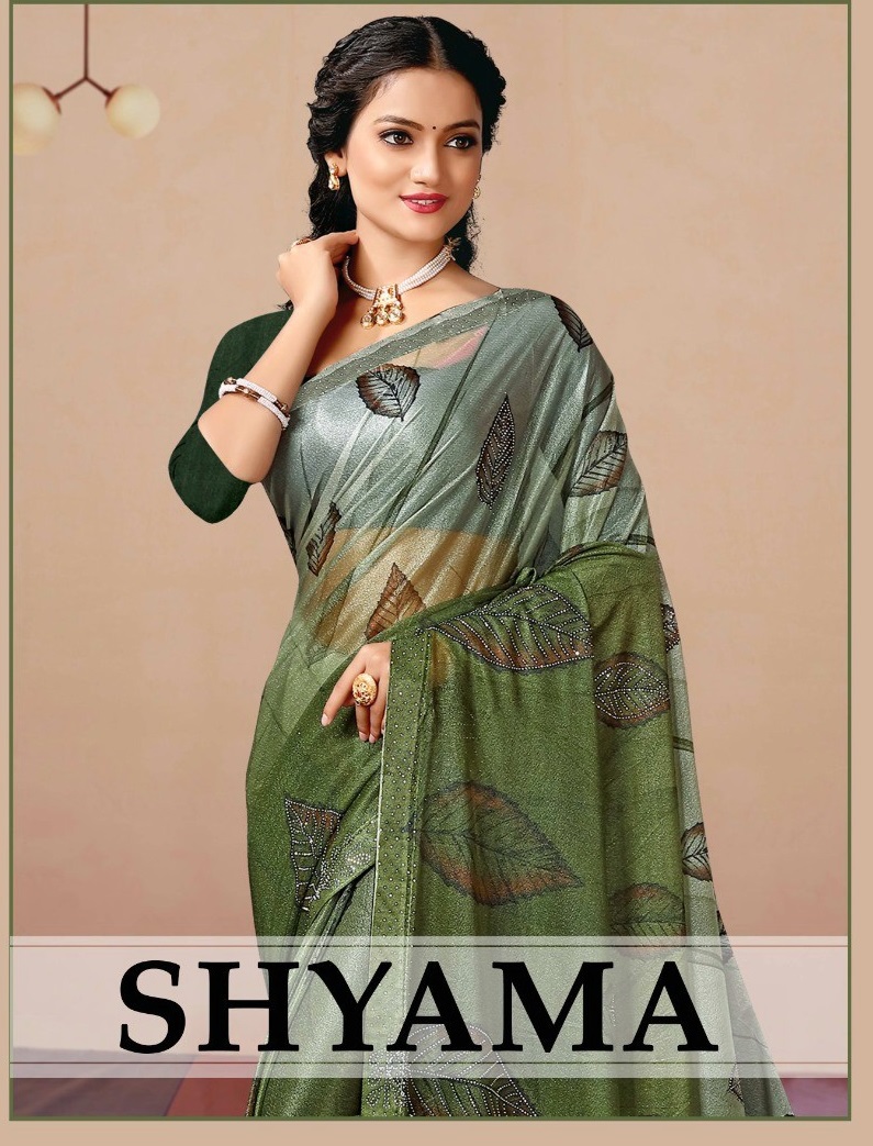 Ronisha Shyama Wholesale Siroski Diamond Work Ethnic Sarees