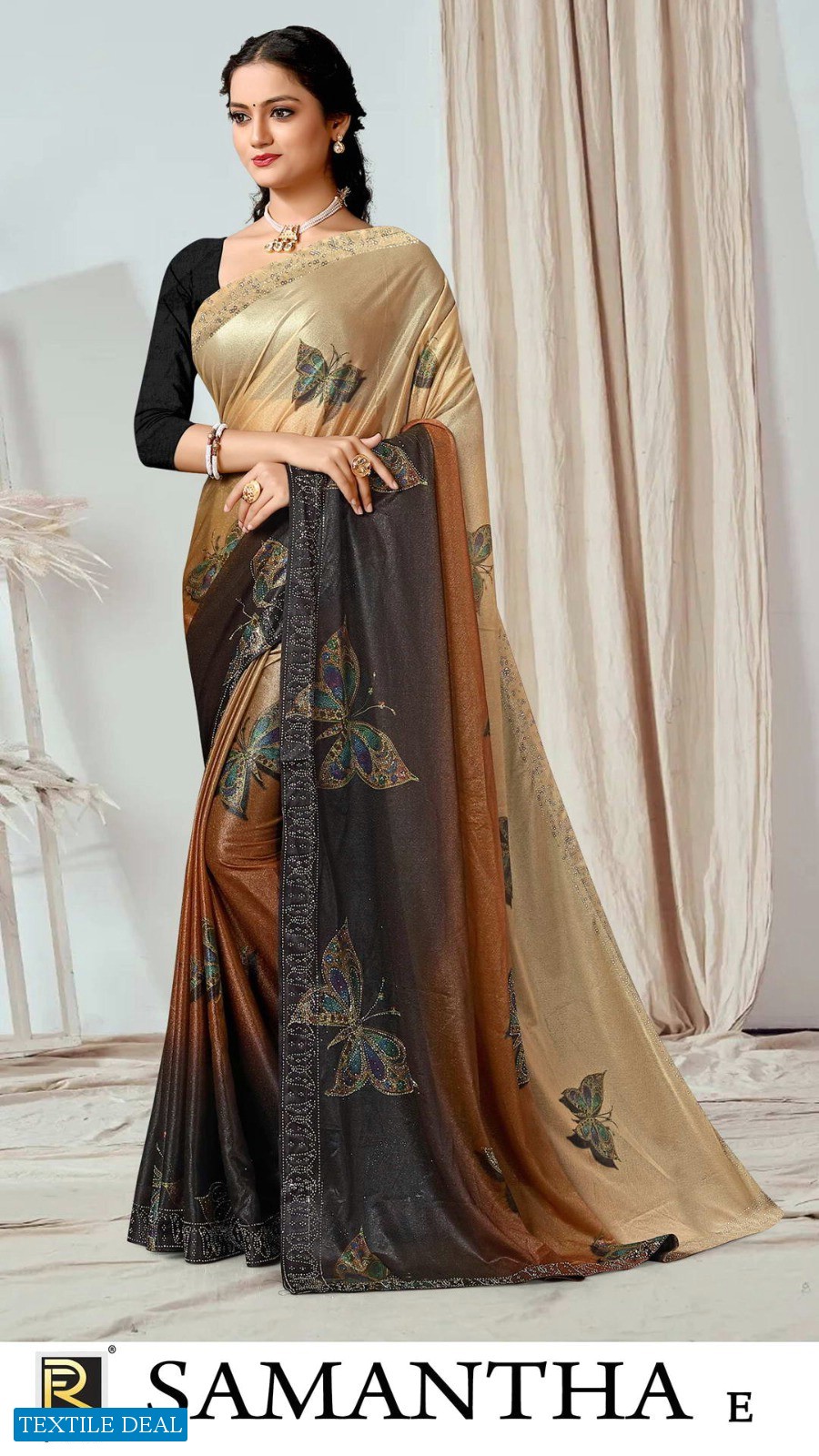 Ronisha Samantha Wholesale Siroski Diamond Sarees