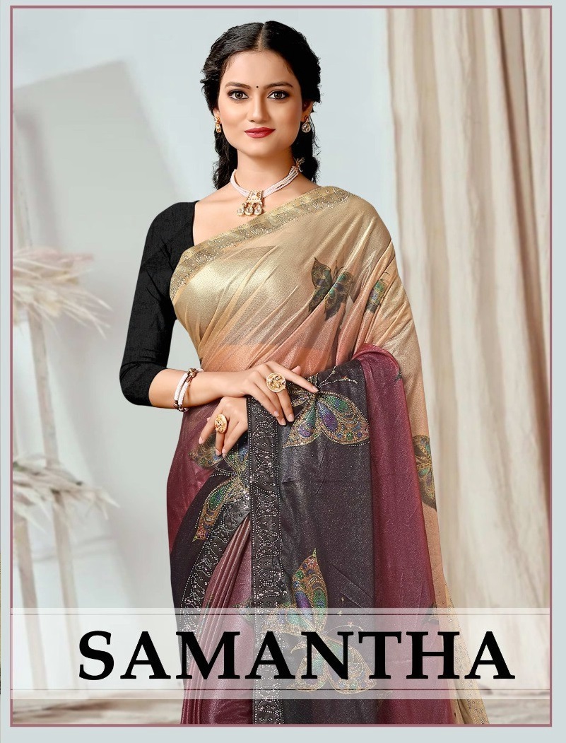 Ronisha Samantha Wholesale Siroski Diamond Sarees