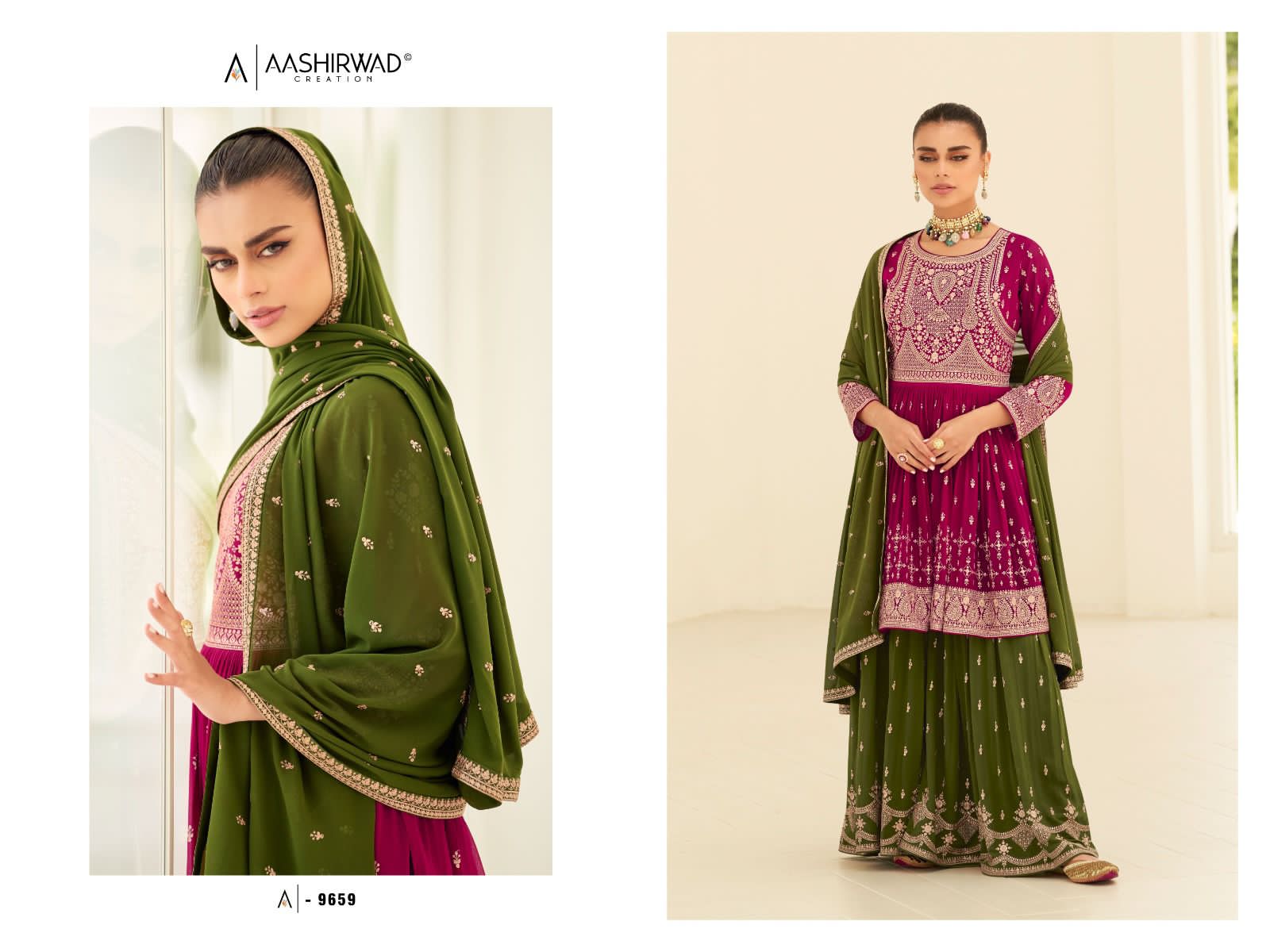 Aashirwad Gulkand Somya Wholesale Designer Free Size Salwar Suits