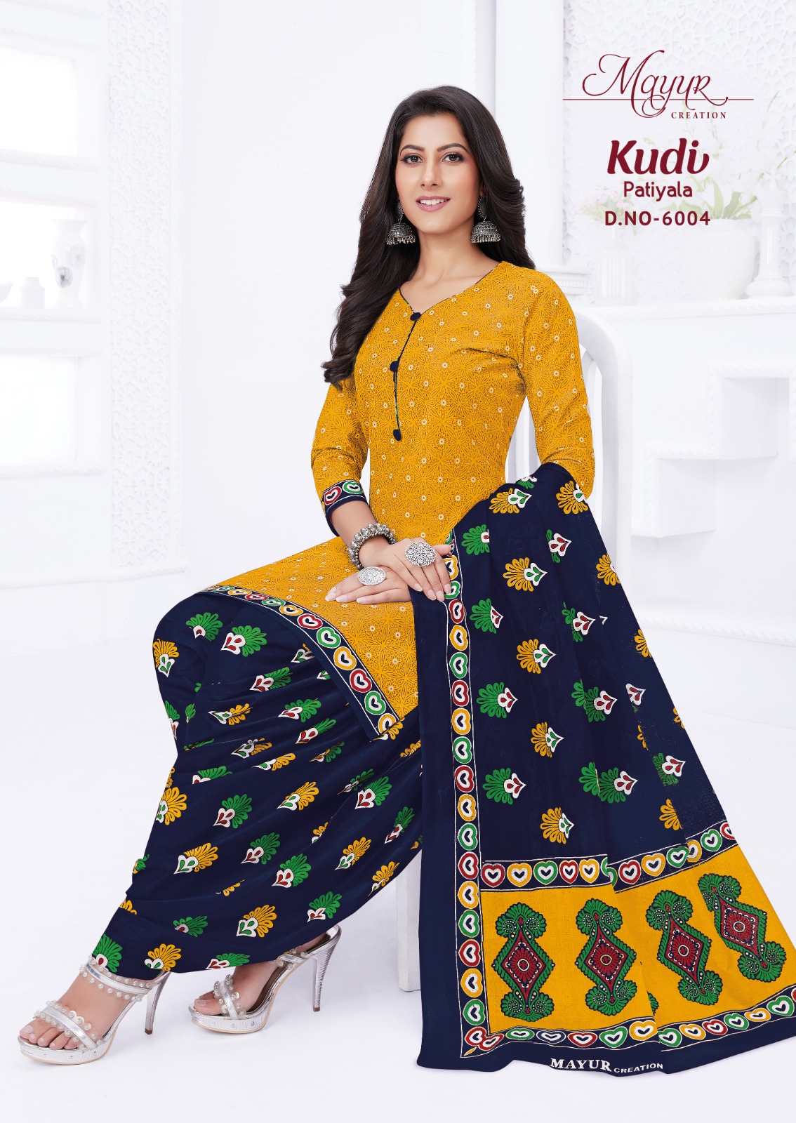 Mayur Kudi Patiyala Vol-6 Wholesale Patiyala Cotton Dress Material