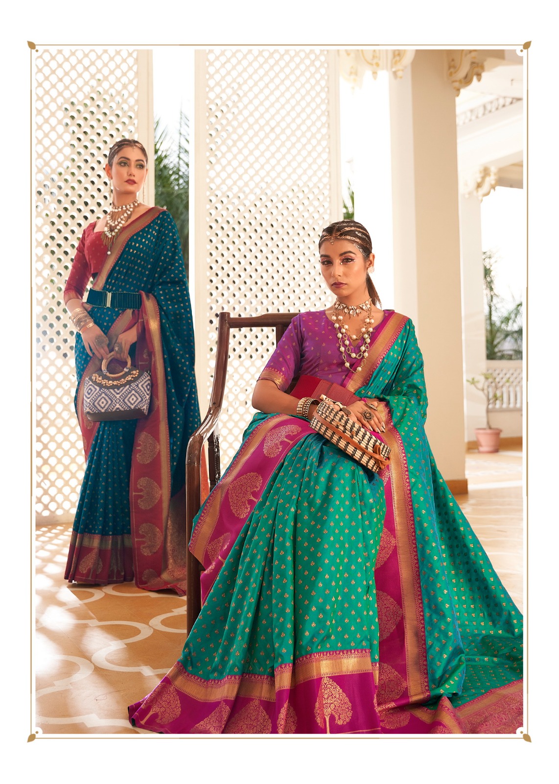 Rajpath Vrishabha Silk Wholesale Soft Banarasi Paithani Party Wear Sarees