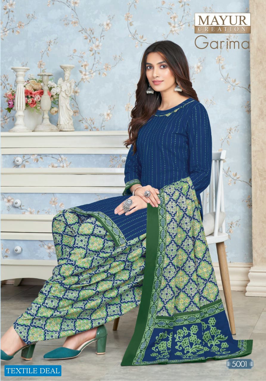 Mayur Garima Vol-5 Wholesale Pure Cotton Patiyala Dress Material