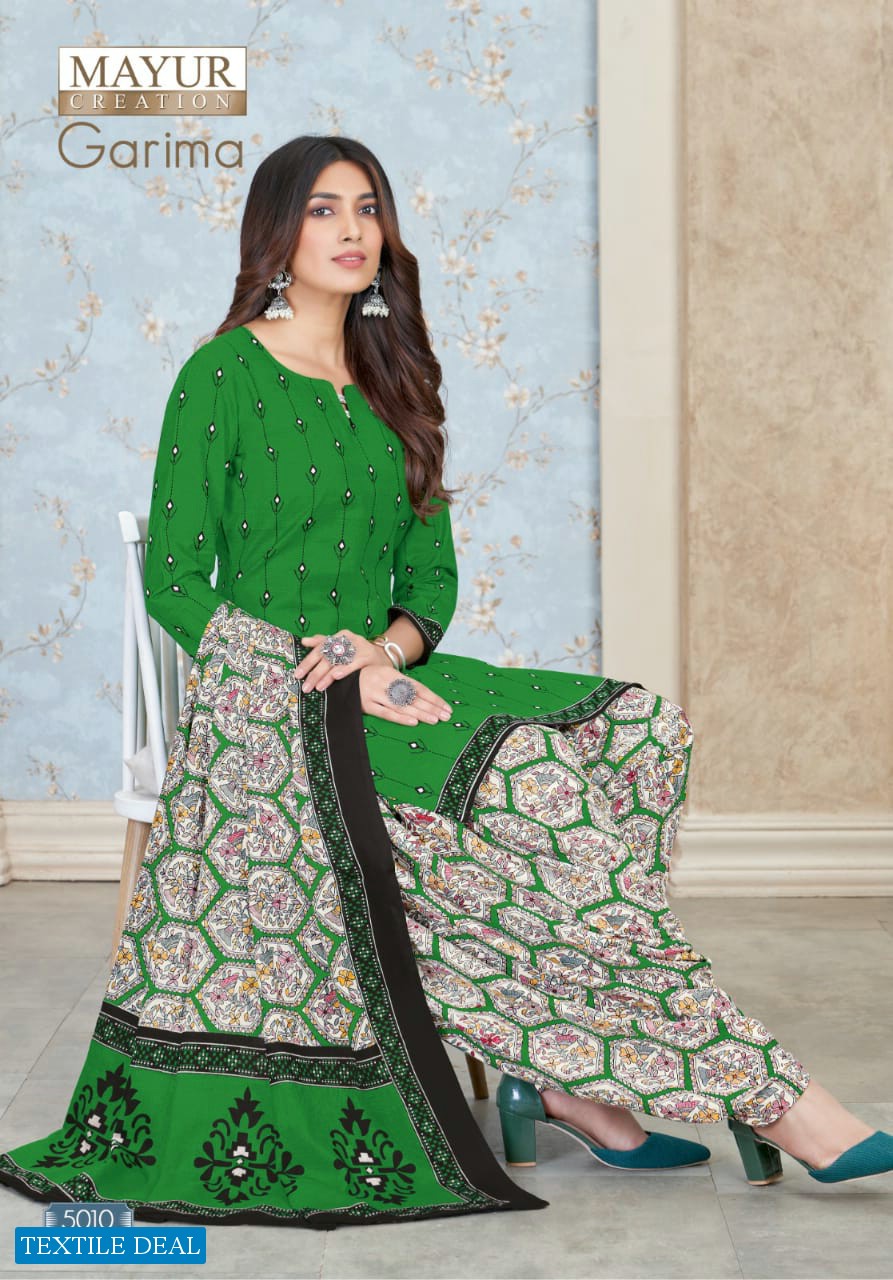 Mayur Garima Vol-5 Wholesale Pure Cotton Patiyala Dress Material