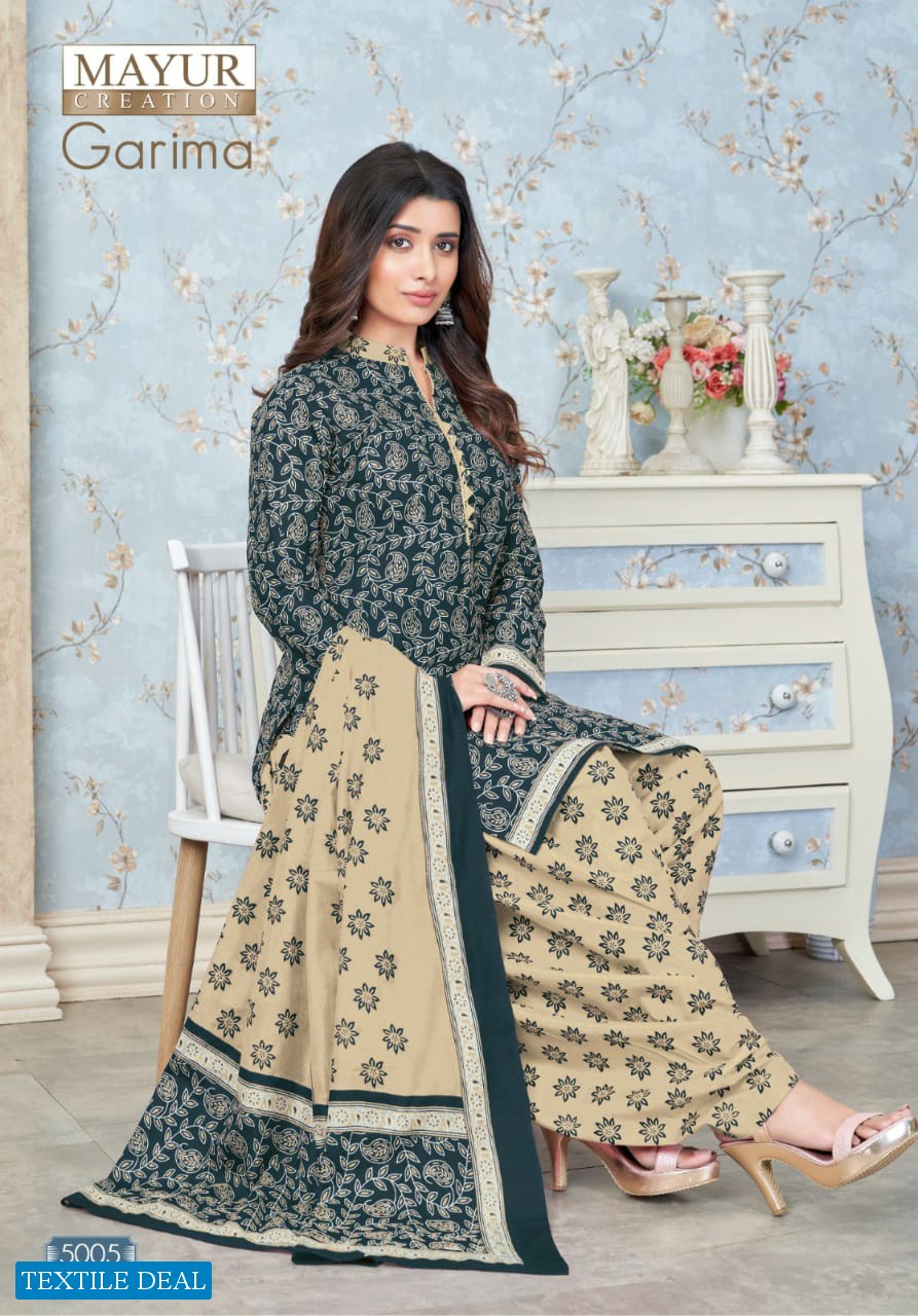 Mayur Garima Vol-5 Wholesale Pure Cotton Patiyala Dress Material