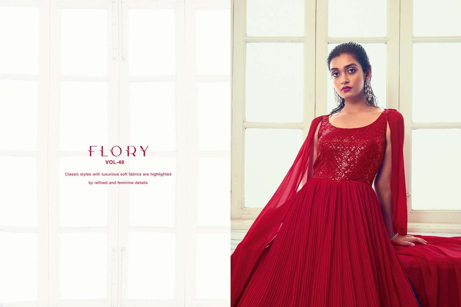 SHUBHKALA KHUSHBU FASHION FLORY VOL 40 EXCLUSIVE DESIGNERS STITCHED LONG GOWN COLLECTION