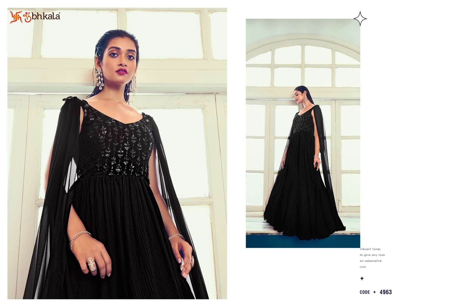 SHUBHKALA KHUSHBU FASHION FLORY VOL 40 EXCLUSIVE DESIGNERS STITCHED LONG GOWN COLLECTION