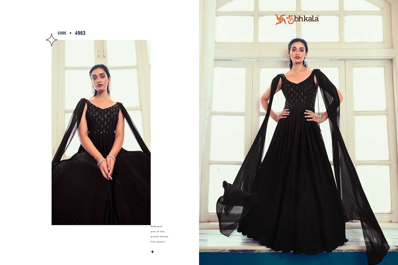 SHUBHKALA KHUSHBU FASHION FLORY VOL 40 EXCLUSIVE DESIGNERS STITCHED LONG GOWN COLLECTION