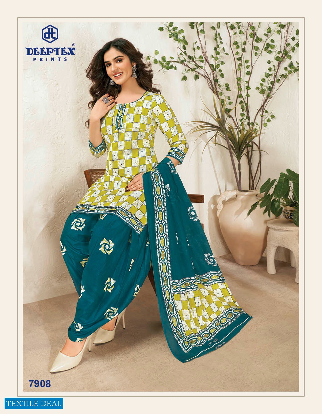 Deeptex Miss India Vol-79 Wholesale Pure Cotton Printed Dress Material