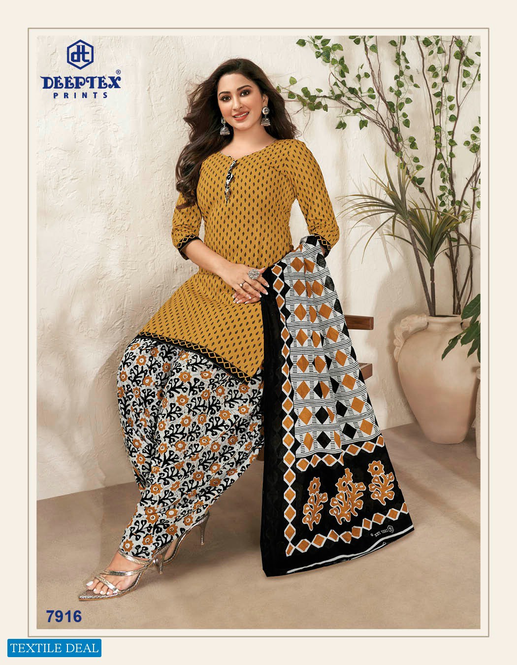 Deeptex Miss India Vol-79 Wholesale Pure Cotton Printed Dress Material