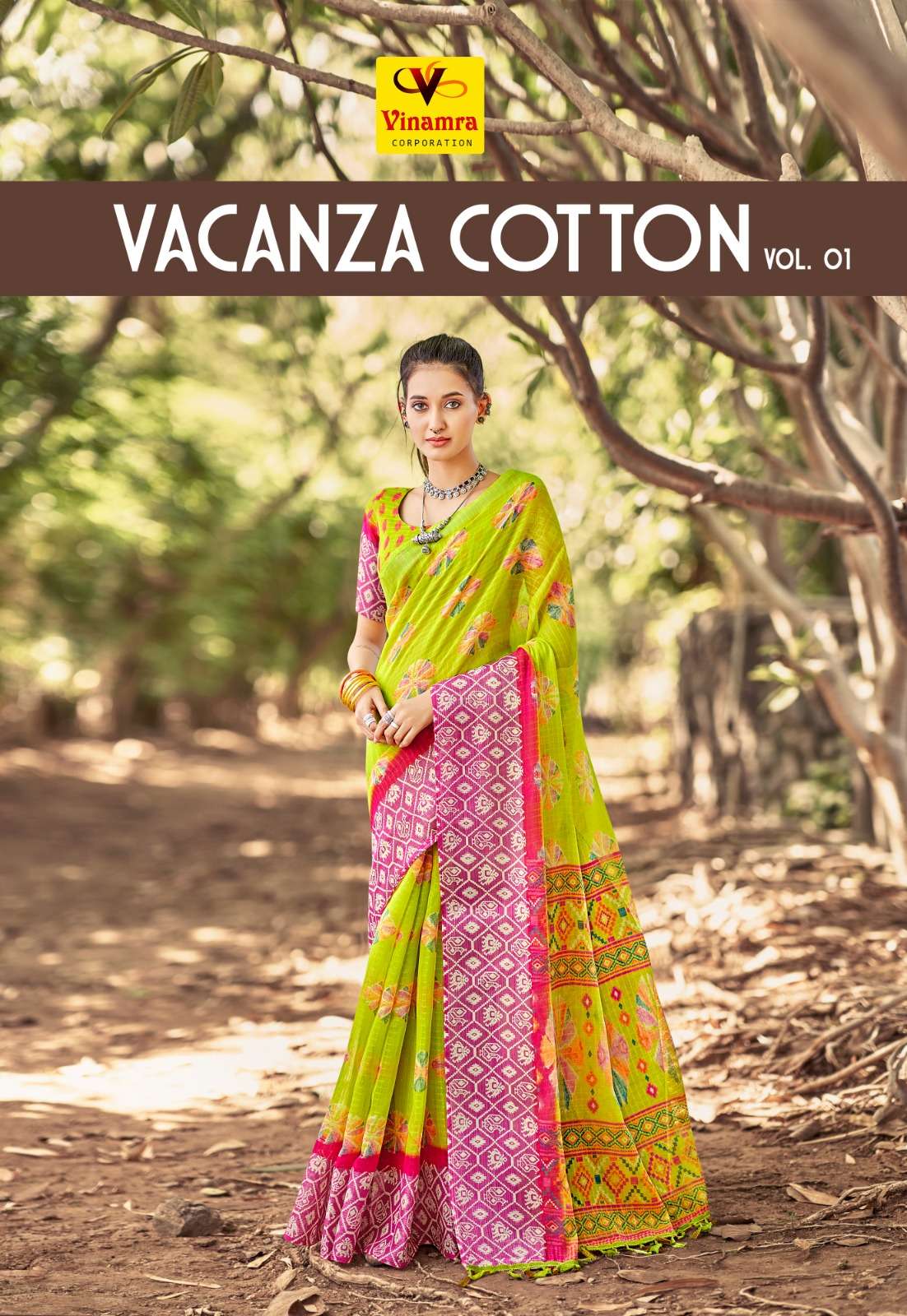 VINAMRA PRESENT VACANZA COTTON VOL 1 FANCY ADORABLE SAREES COLLECTION