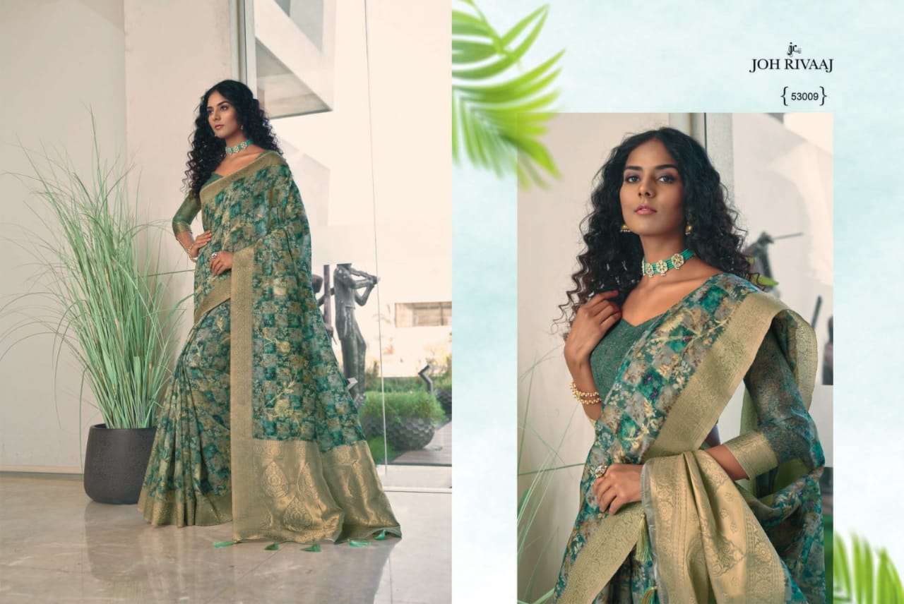 JAILEKHA VOL 330 BY JOH RIVAAJ FANCY ORGANZA FESTIVE WEAR SAREES COLLECTION