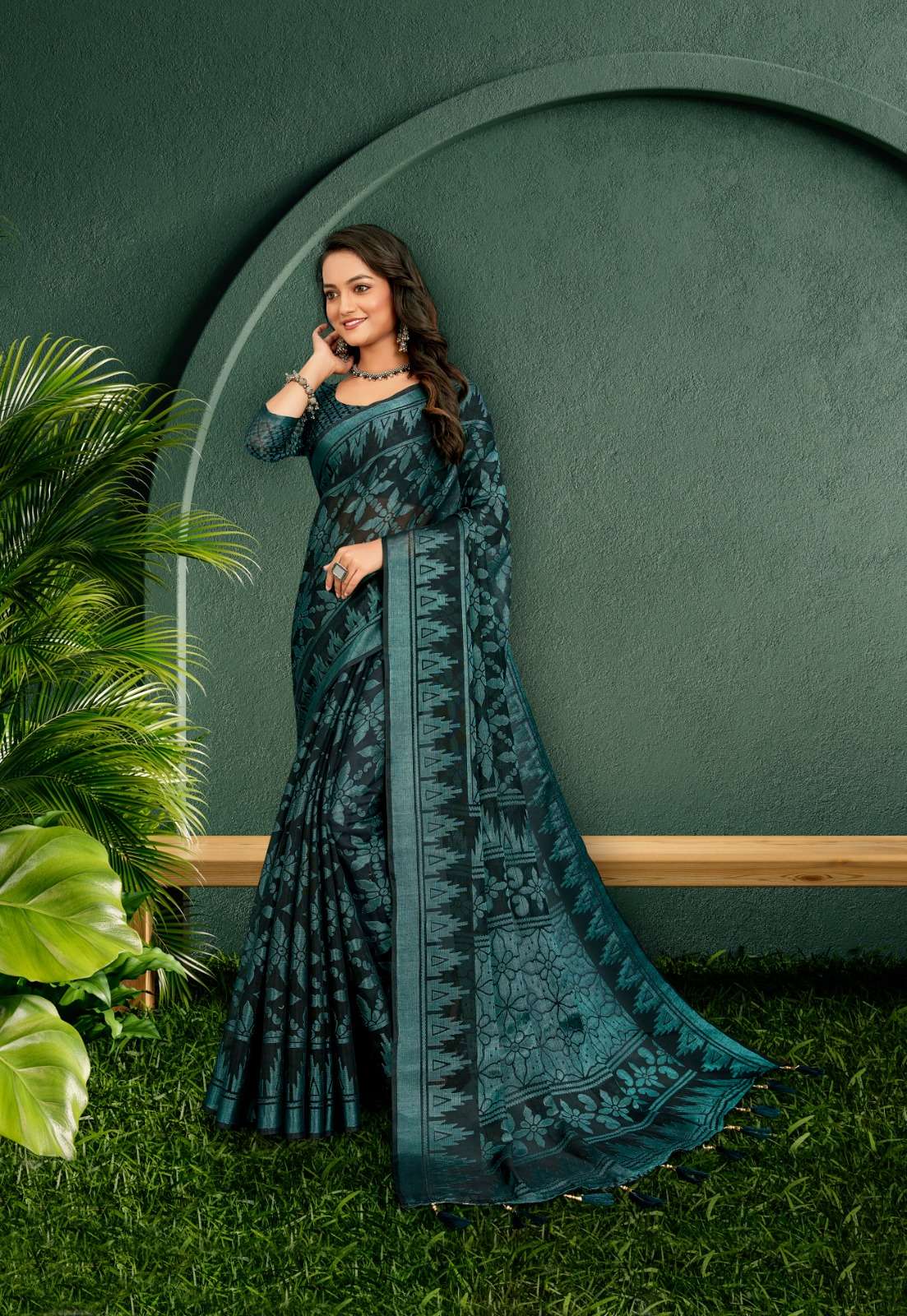 JACQUARD BRASSO VOL 6 BY VINAMRA FANCY COTTON BRASSO SAREES COLLECTION