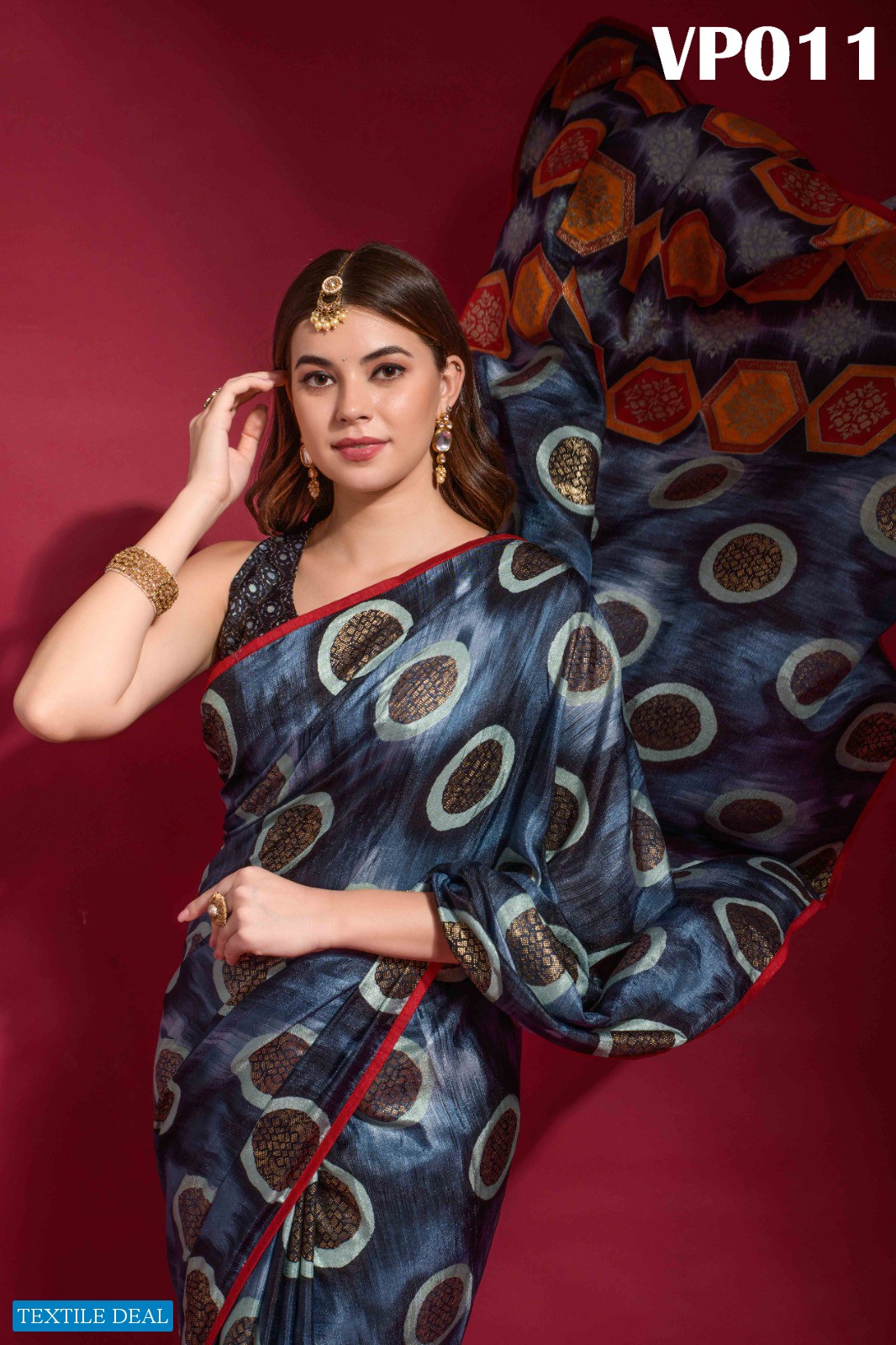 Fashion Berry Adveti Wholesale Majestic Smooth Silk Ethnic Sarees